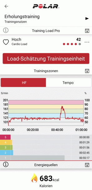 Details eines Workouts 2/4