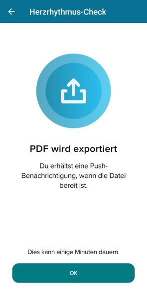 Abruf der EKG-Ergebnisse in der App 3/4