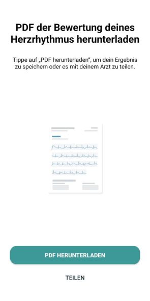 Abruf der EKG-Ergebnisse in der App 4/4