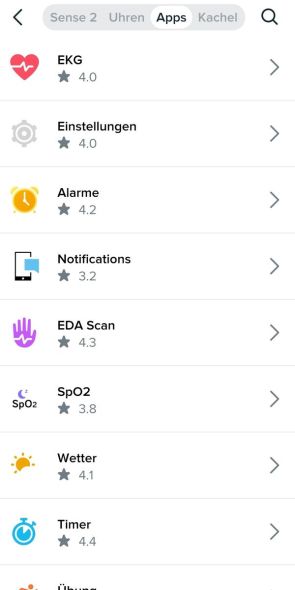 Auswahl an Apps 2/3