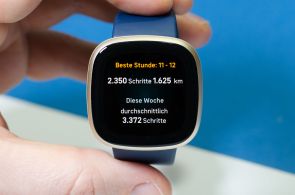 Fitbit Versa 3 - Tagesstatistik für Schritte 2/3