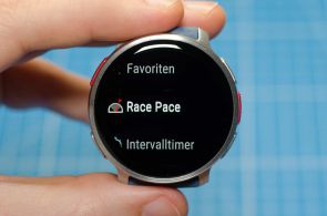 Einstellungen für die Aufzeichnung: Race Pace