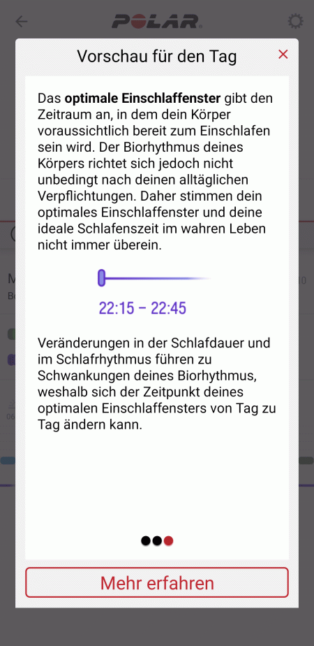 SleepWise-Auswertung in der App 4/4