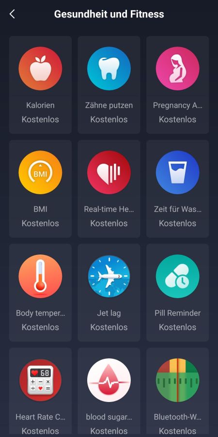 Apps für die Amazfit Balance