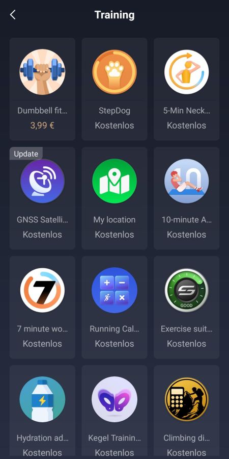 Apps für die Amazfit Balance