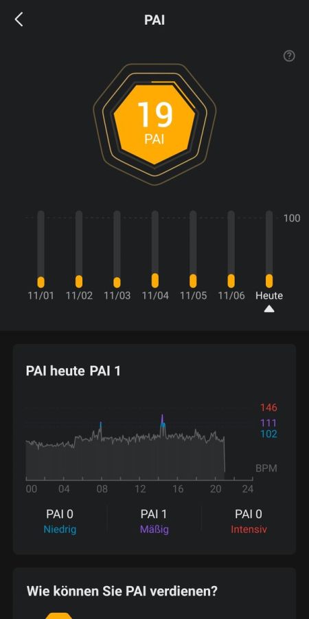 Zepp App - PAI 1/2