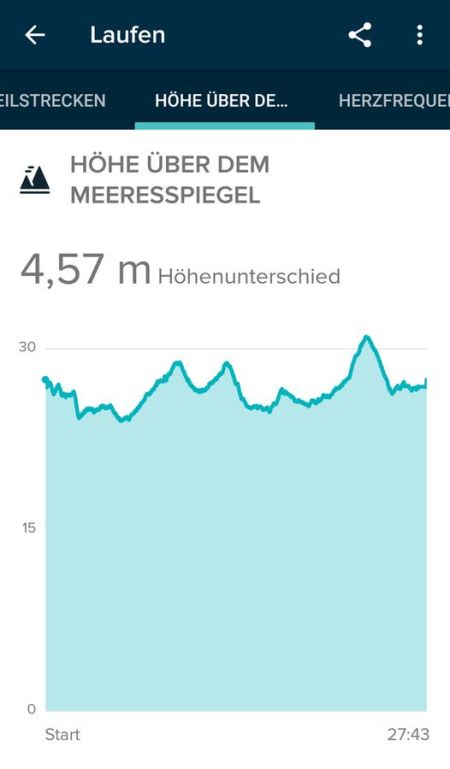 Auswertung in der Fitbit App