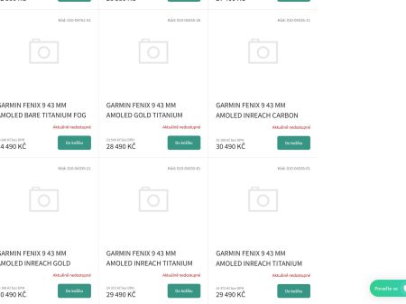 Listungen der Garmin Fenix 9 bei skiandbike.cz