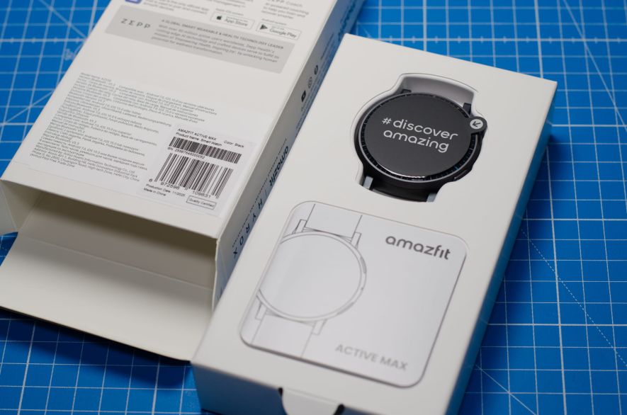 Verpackungsinhalt der Amazfit Active Max