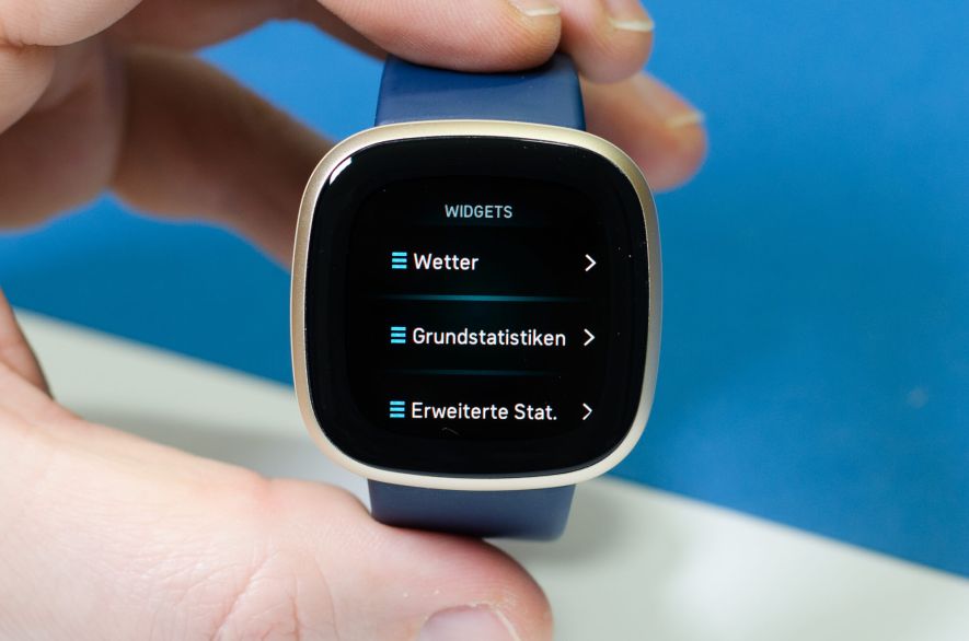 Fitbit Versa 3 – Erweiterung der Widget-Ansicht