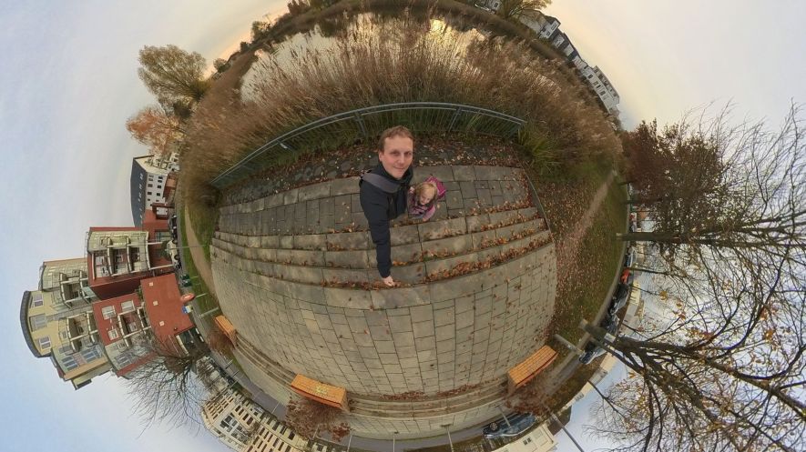 360°-Foto und Reframing als Tiny Planet