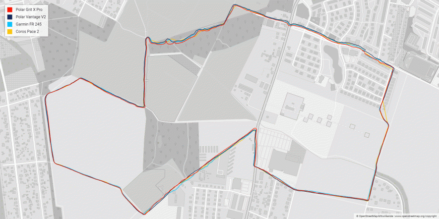 GPS-Runde übers Feld und durch den Wald