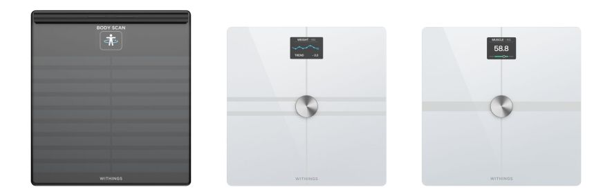 Withings Body Scan, Body Comp und Body Smart (Quelle: Withings)
