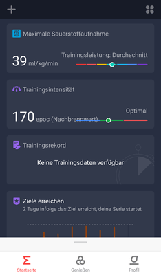 Zepp App - Dashboard (2/3)
