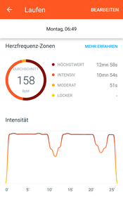 Health Mate - Tagesansicht