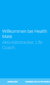 Health Mate - Account anlegen