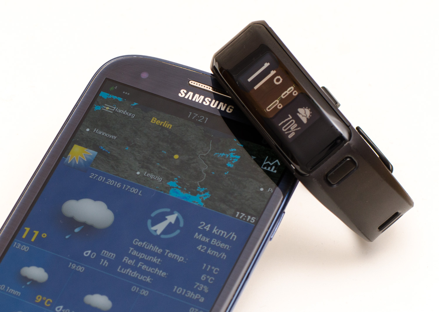 Garmin vivosmart HR - Wetterbericht