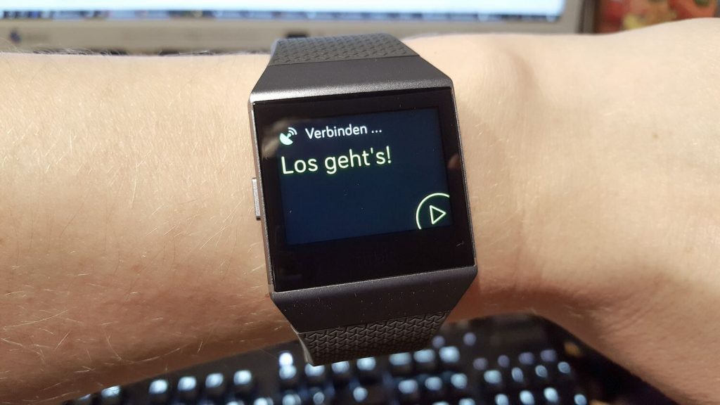 Fitbit Ionic - Suche nach GPS-Signal