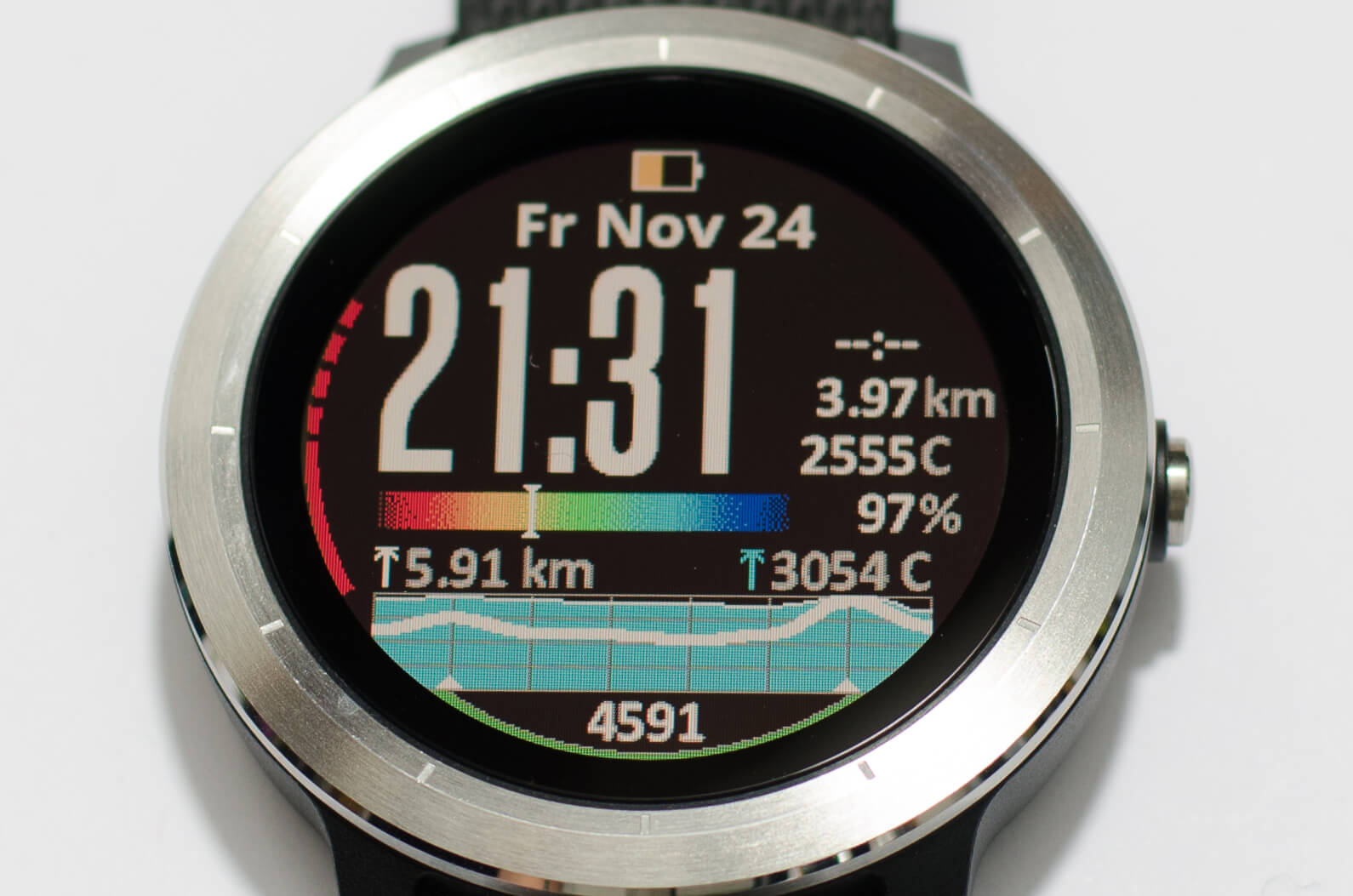 Garmin vivoactive 3 - Transflektives Display