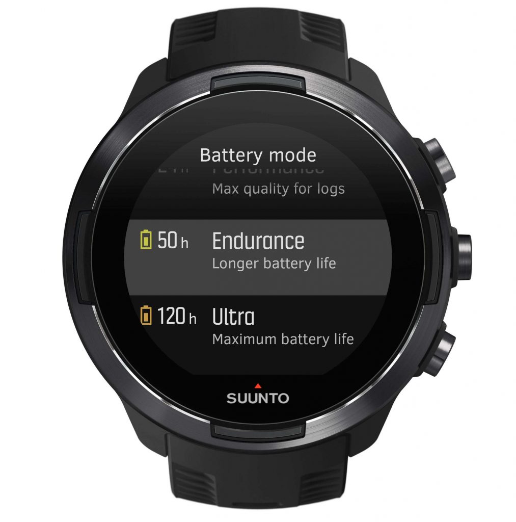 Suunto 9 - Energieprofile (Quelle: Suunto)