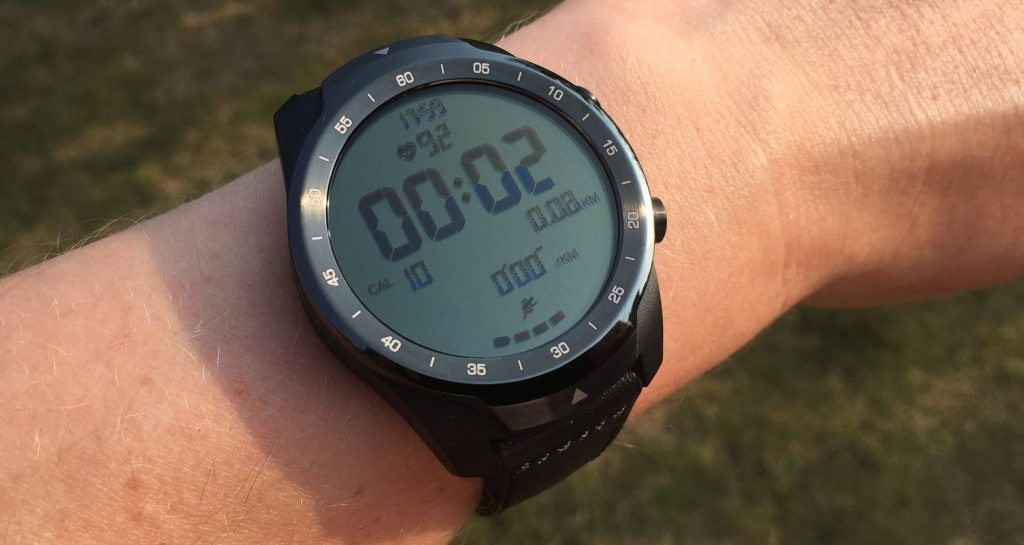 Mobvoi TicWatch Pro - Informationen beim Sport