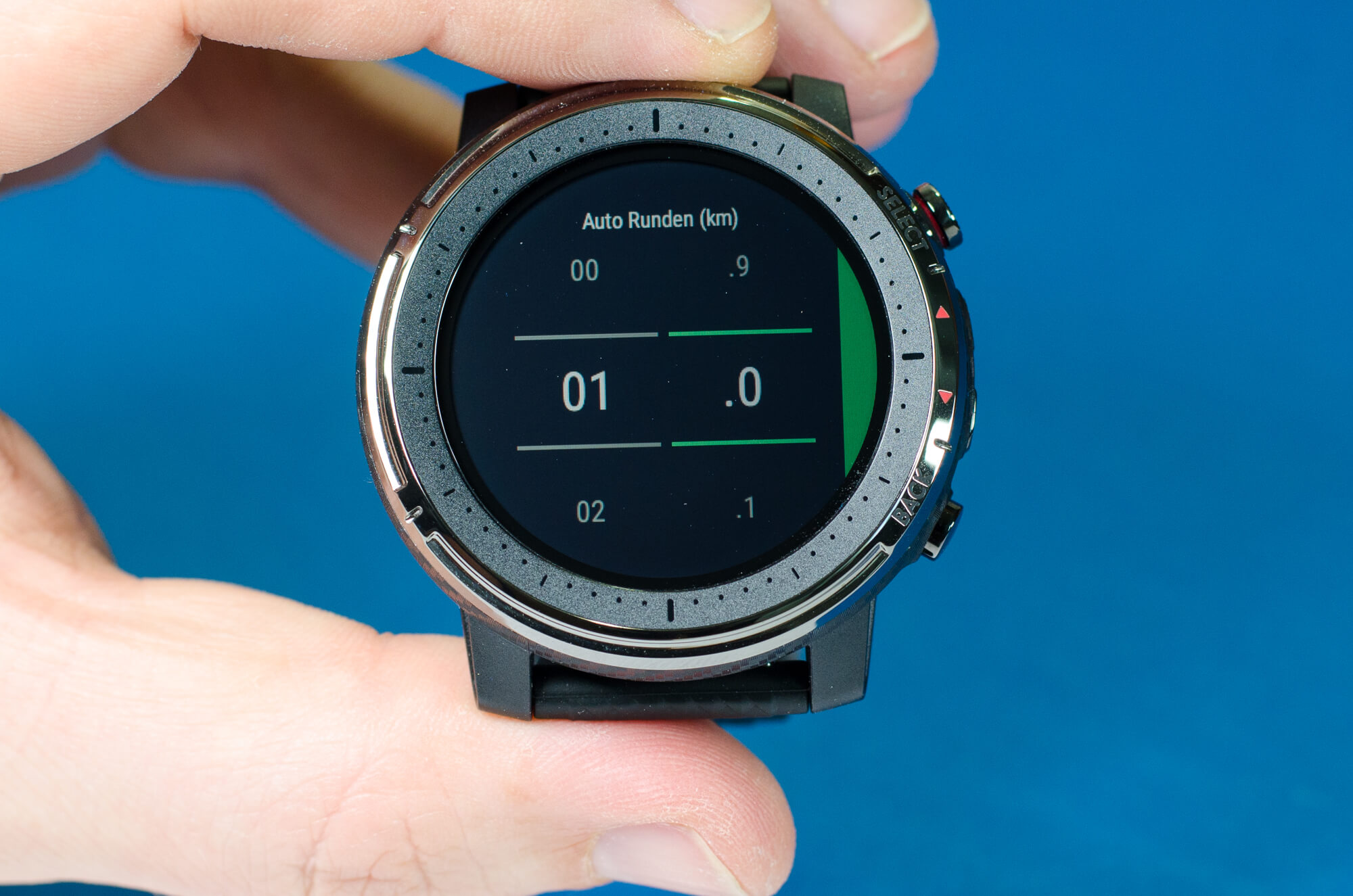 Amazfit Stratos 3 - Einstellungen Auto-Runde