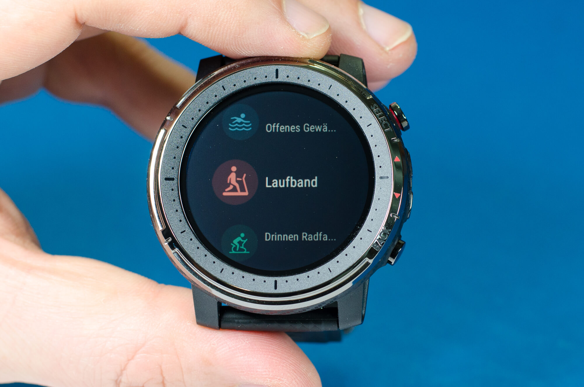 Amazfit Stratos 3 - Auswahl Sportprofil
