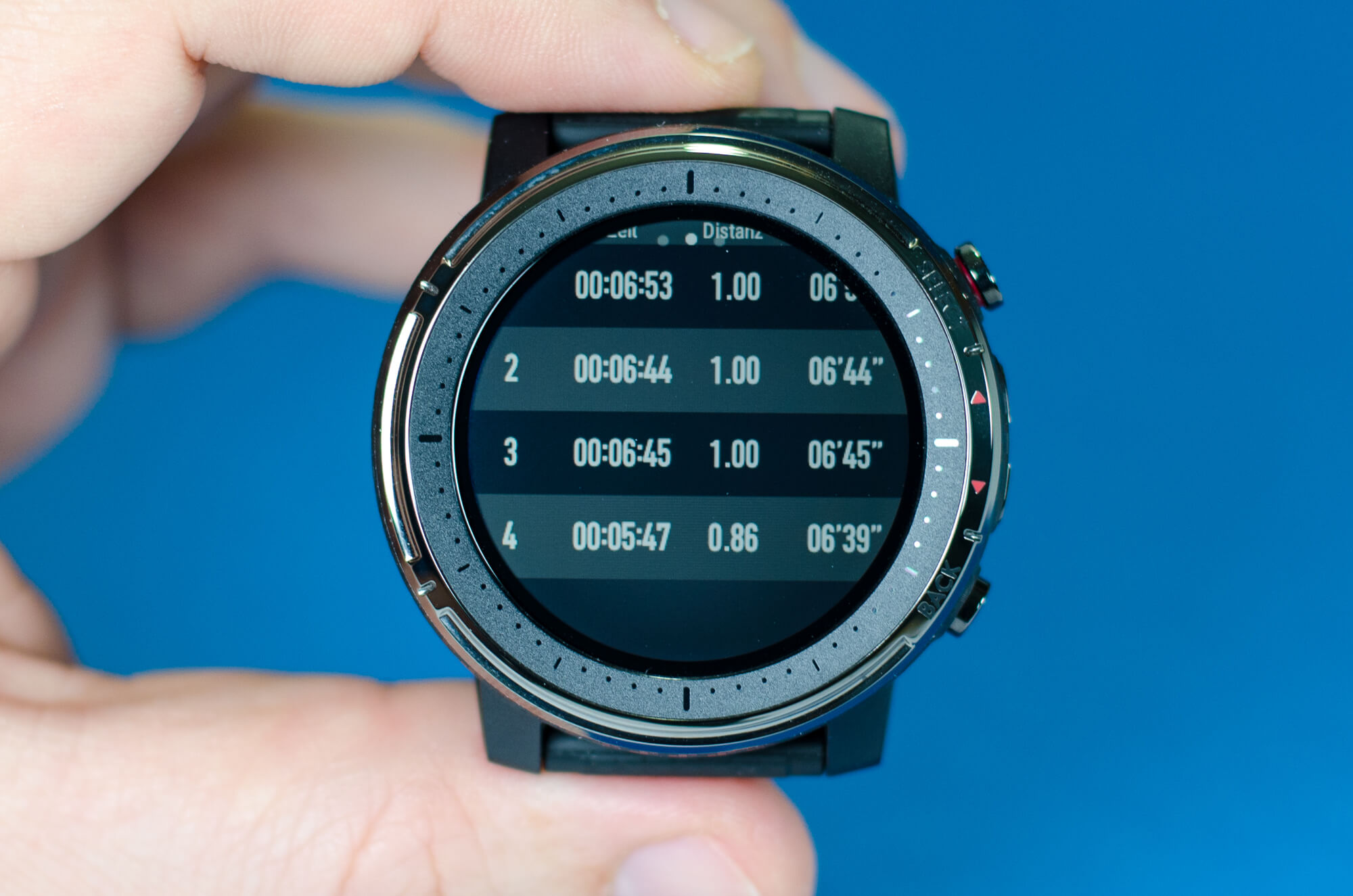 Amazfit Stratos 3 - Detaillierte Auswertung einer Aktivität