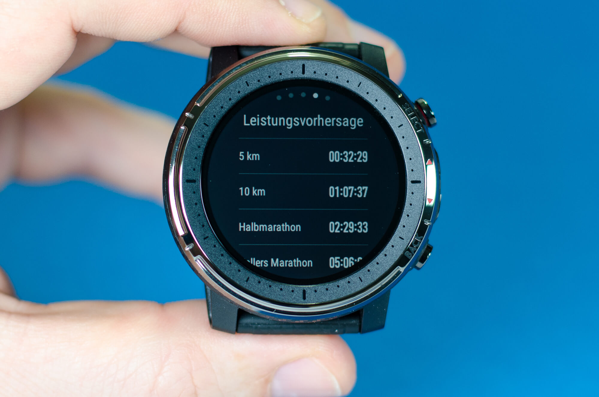 Amazfit Stratos 3 - Detaillierte Auswertung einer Aktivität