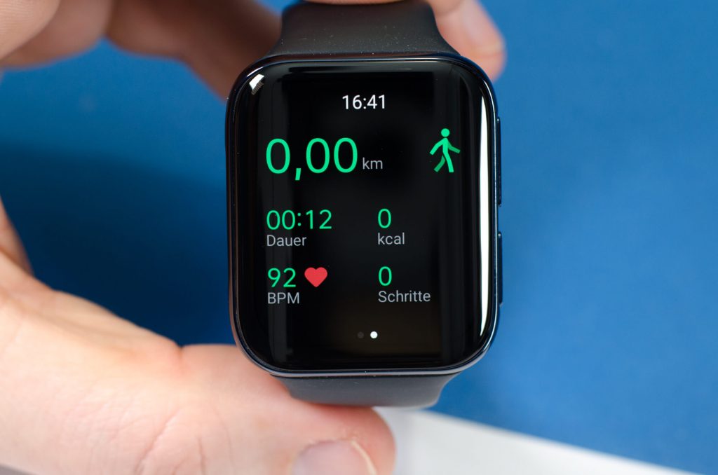 Ansicht während der Sport-Aufzeichnung Ansicht während der Sport-Aufzeichnung